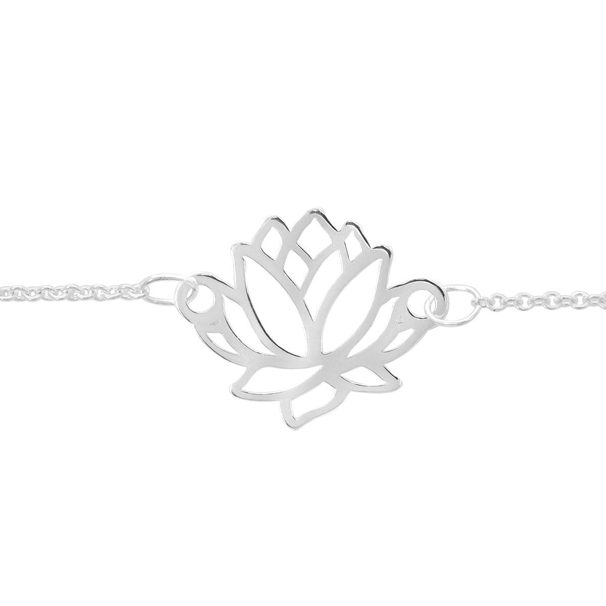 Pulsera Flor De Loto Plata,Pulsera, Redonda, Villalpando image number null