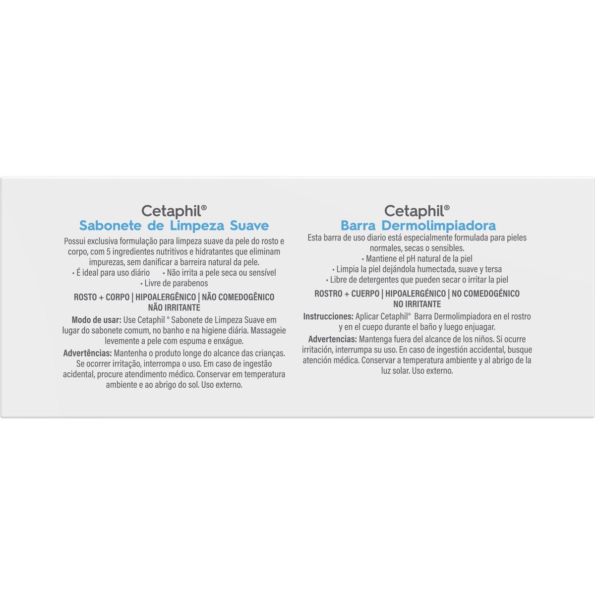 Cetaphil Barra Dermolimpiadora de Limpieza Suave 127g image number null