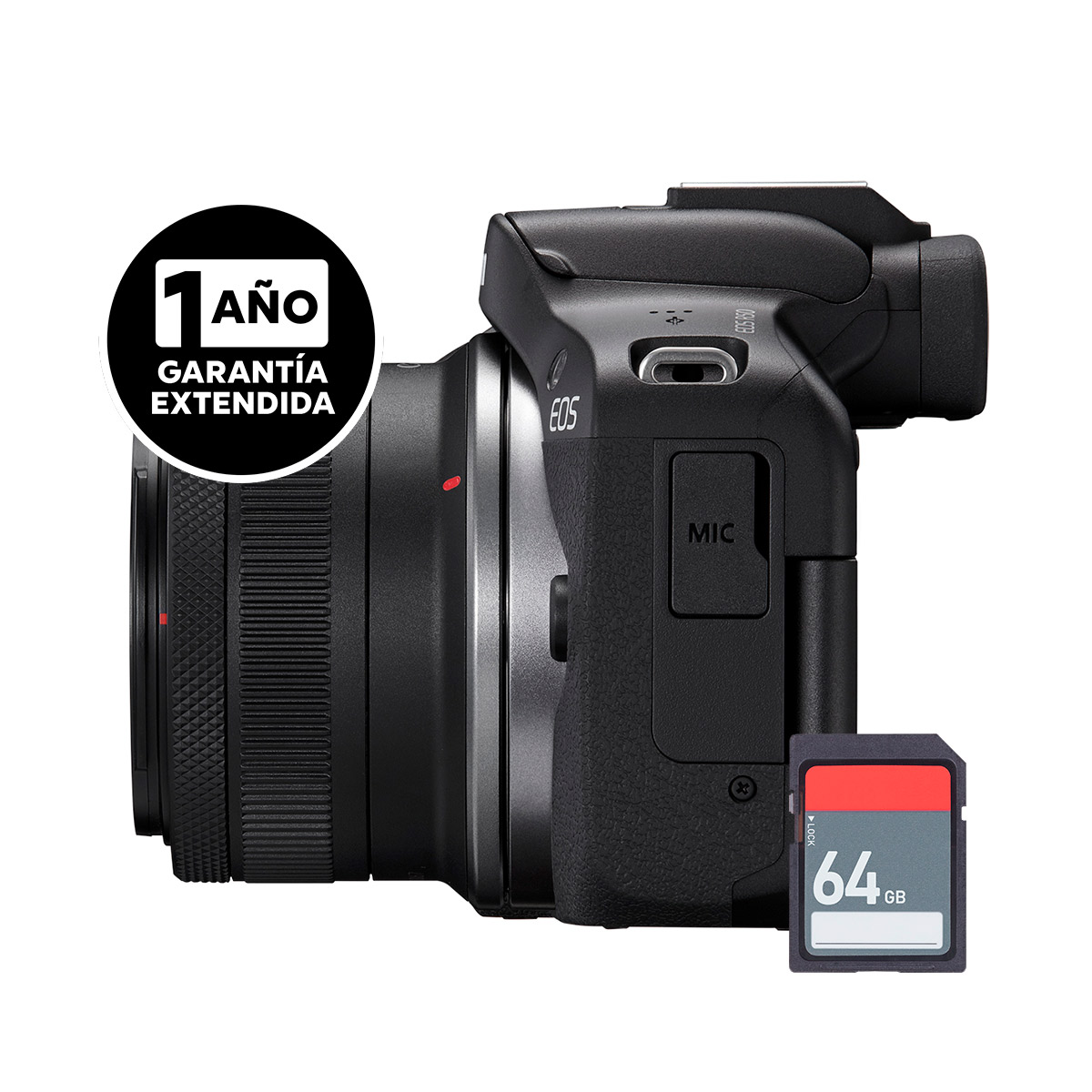 Cámara Canon Kit R50 Lente 18-45 Sd G Ext image number null