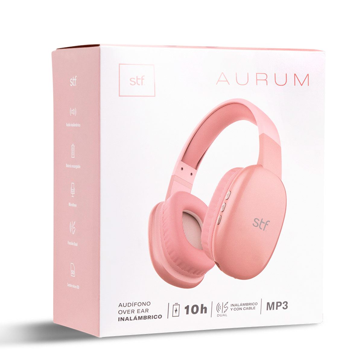 Aud&iacute;fonos STF Aurum On Ear rosa image number null