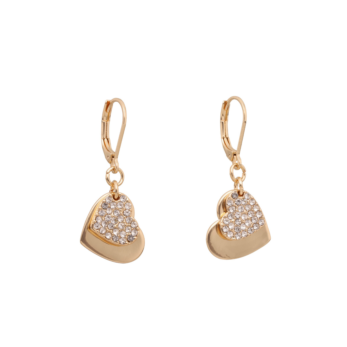 Aretes Coraz&oacute;n Colgante Dorado Nine West image number null