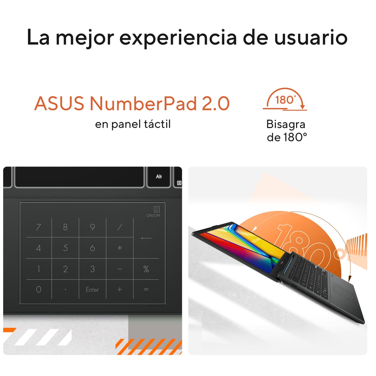 Laptop Asus Vivobook 14 Pulgadas L1404FA-NK286W RYZEN 3-7320U 8G 512SSD + Mochila y Mouse image number null
