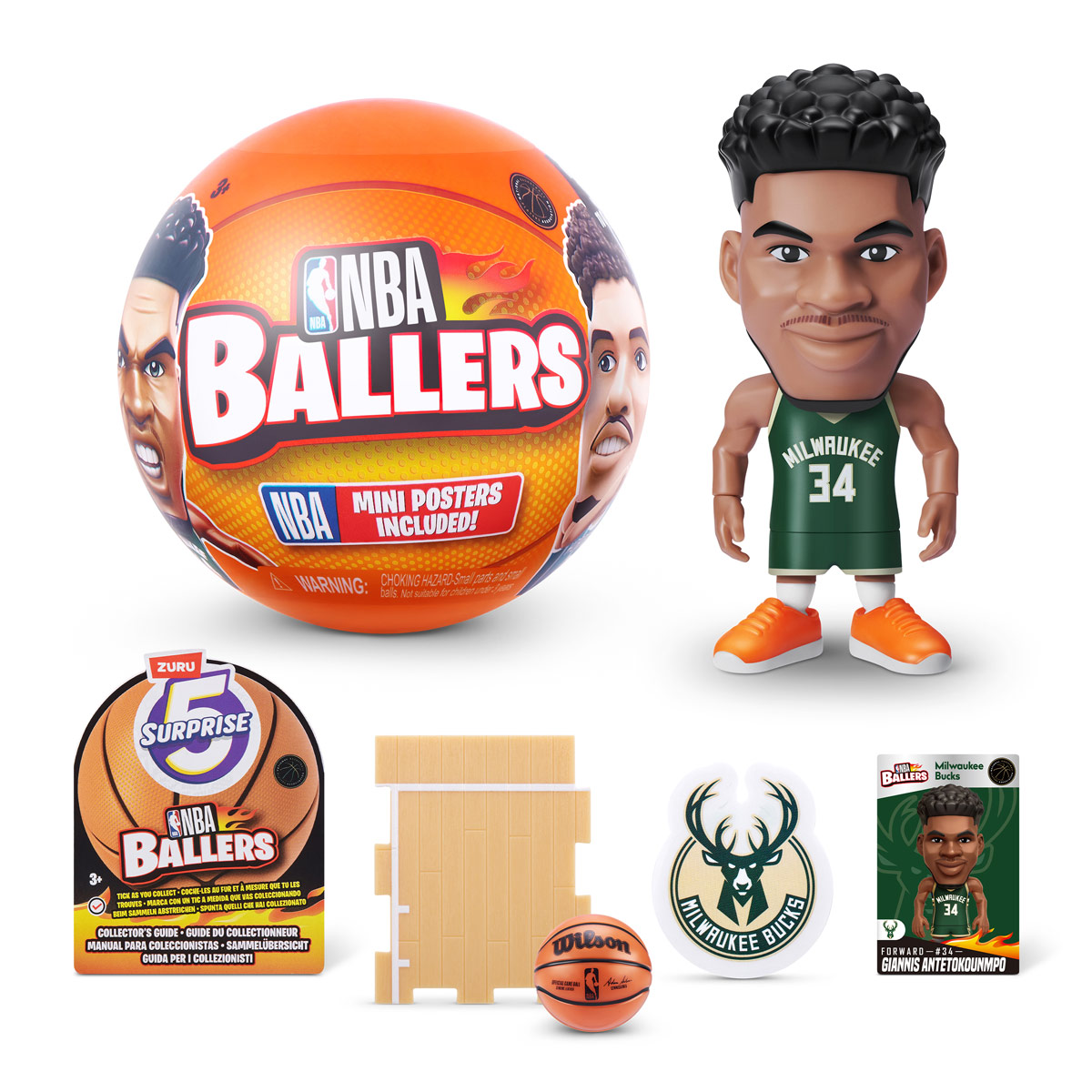 Figura Coleccionable Sorpresa ZURU de Jugadores de la NBA con Accesorios Incluidos image number null