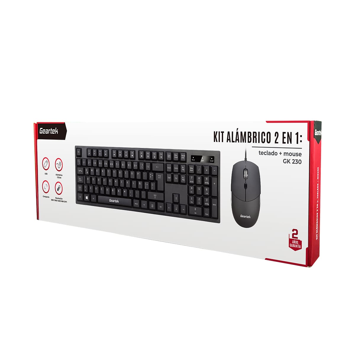 Kit Geartek Teclado+Mouse Al&aacute;mbrico image number null