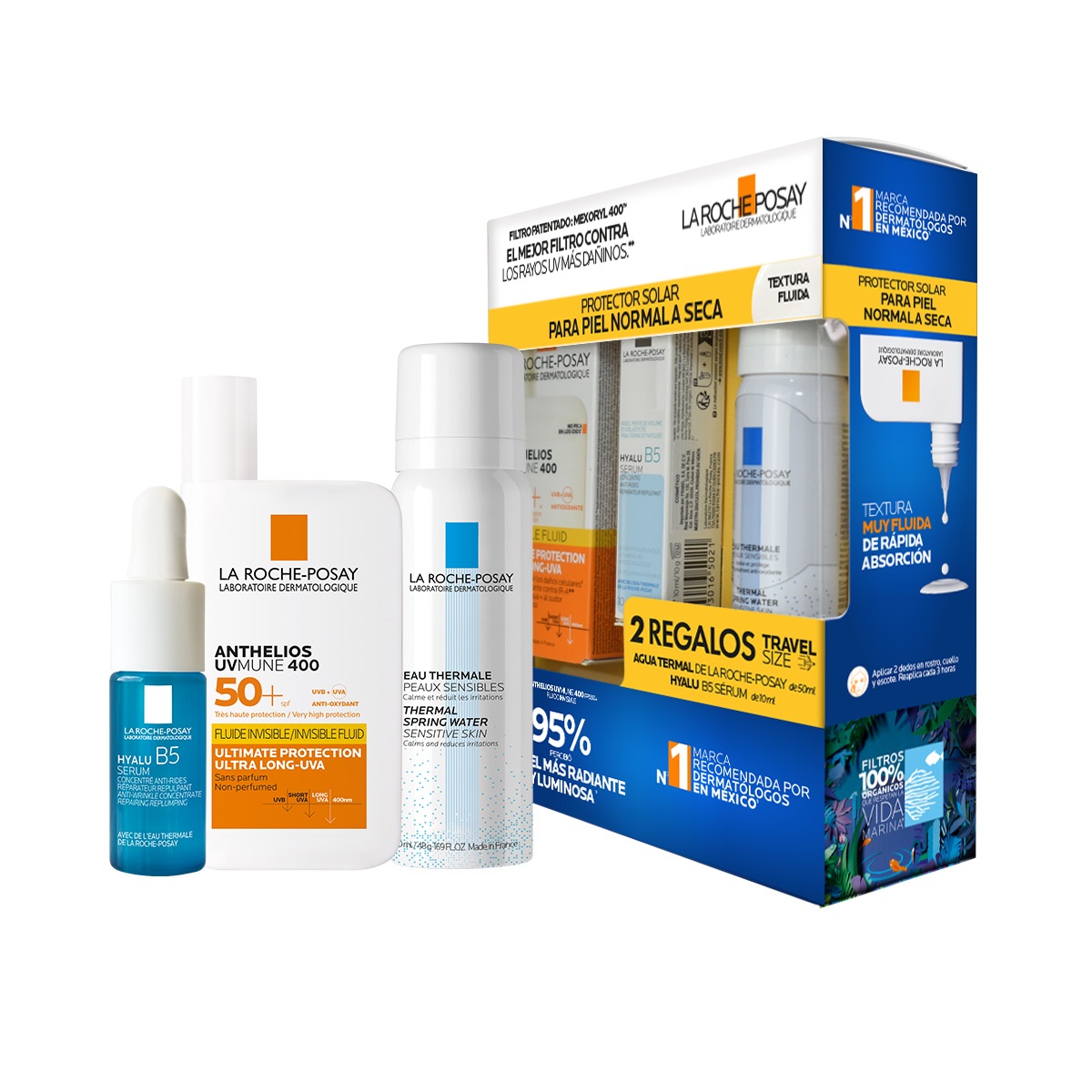 La Roche Posay Rutina De Protecci&oacute;n Solar Para Piel Normal A Seca image number null