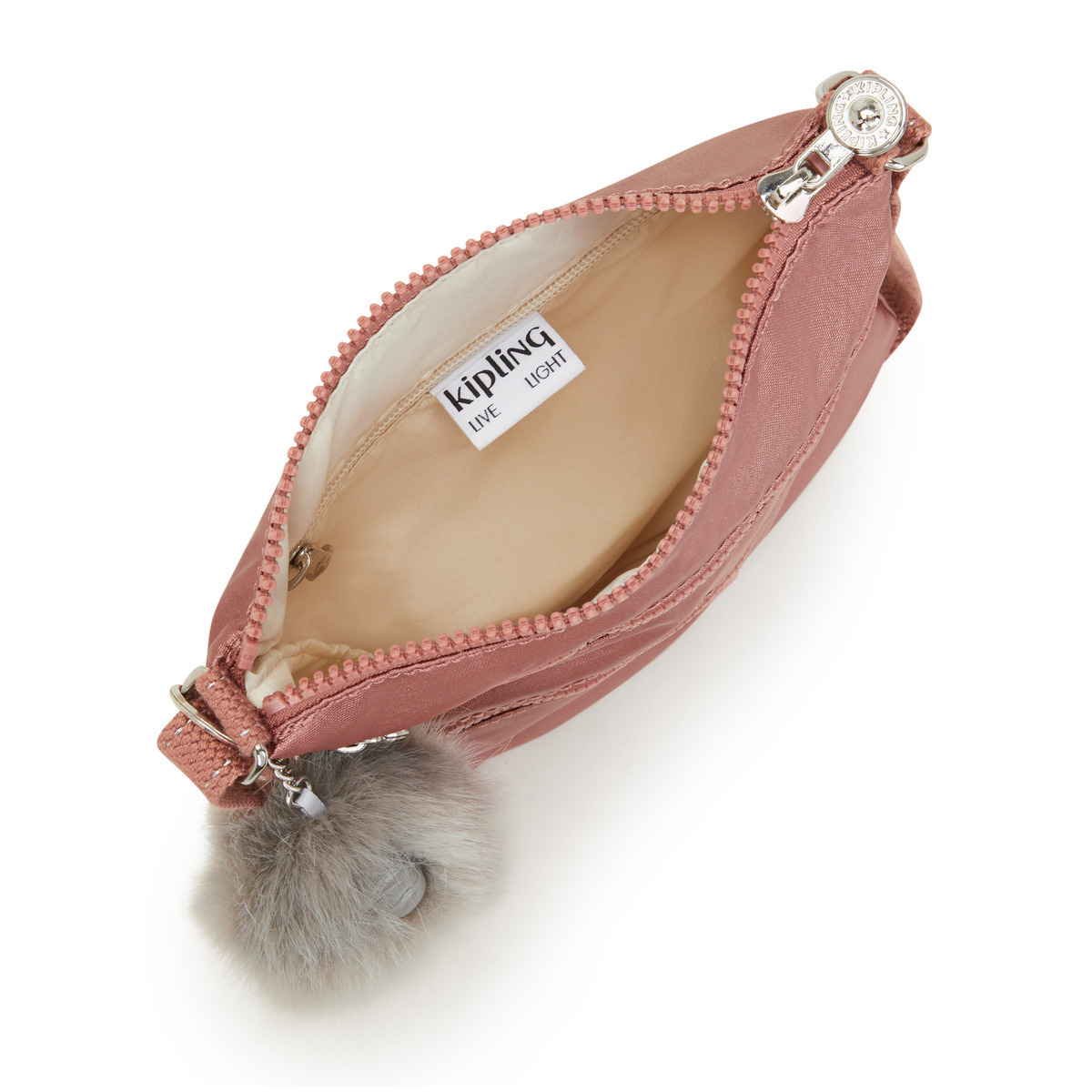 Bolso Crossbody Bags Kipling Rosa Metálico para Mujer image number null