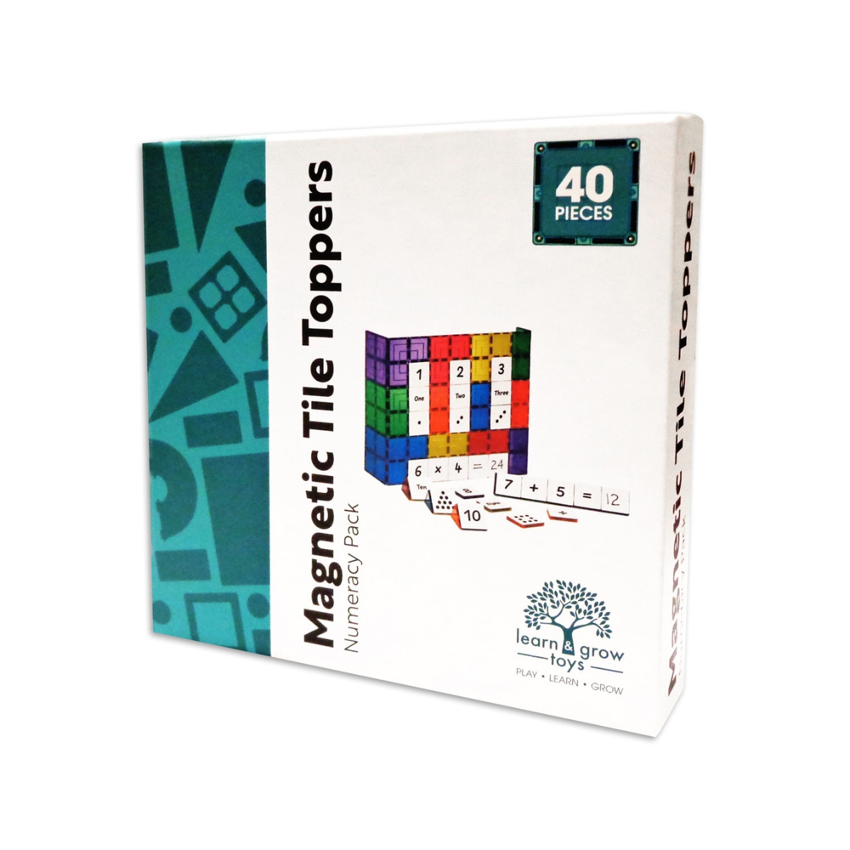 Set Mosaicos Magn&eacute;ticos Aritm&eacute;tica 40 Piezas Learn & Grow Toys image number null