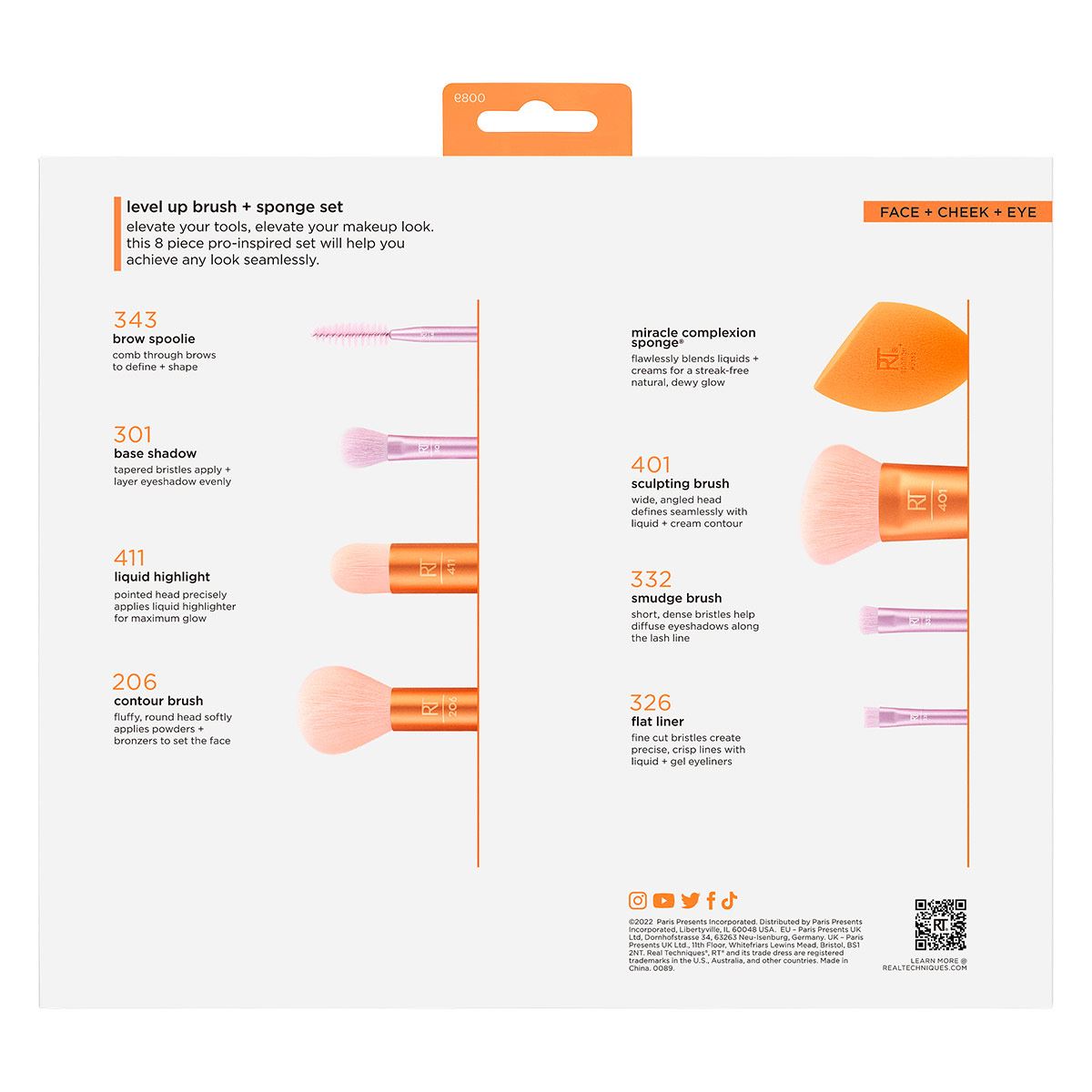 Juego de Brochas y Esponjas Level Up Real Techniques image number null