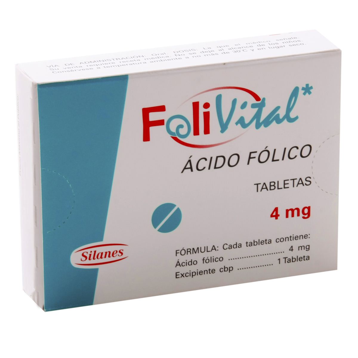 Folivital 4mg tabs 90 image number null