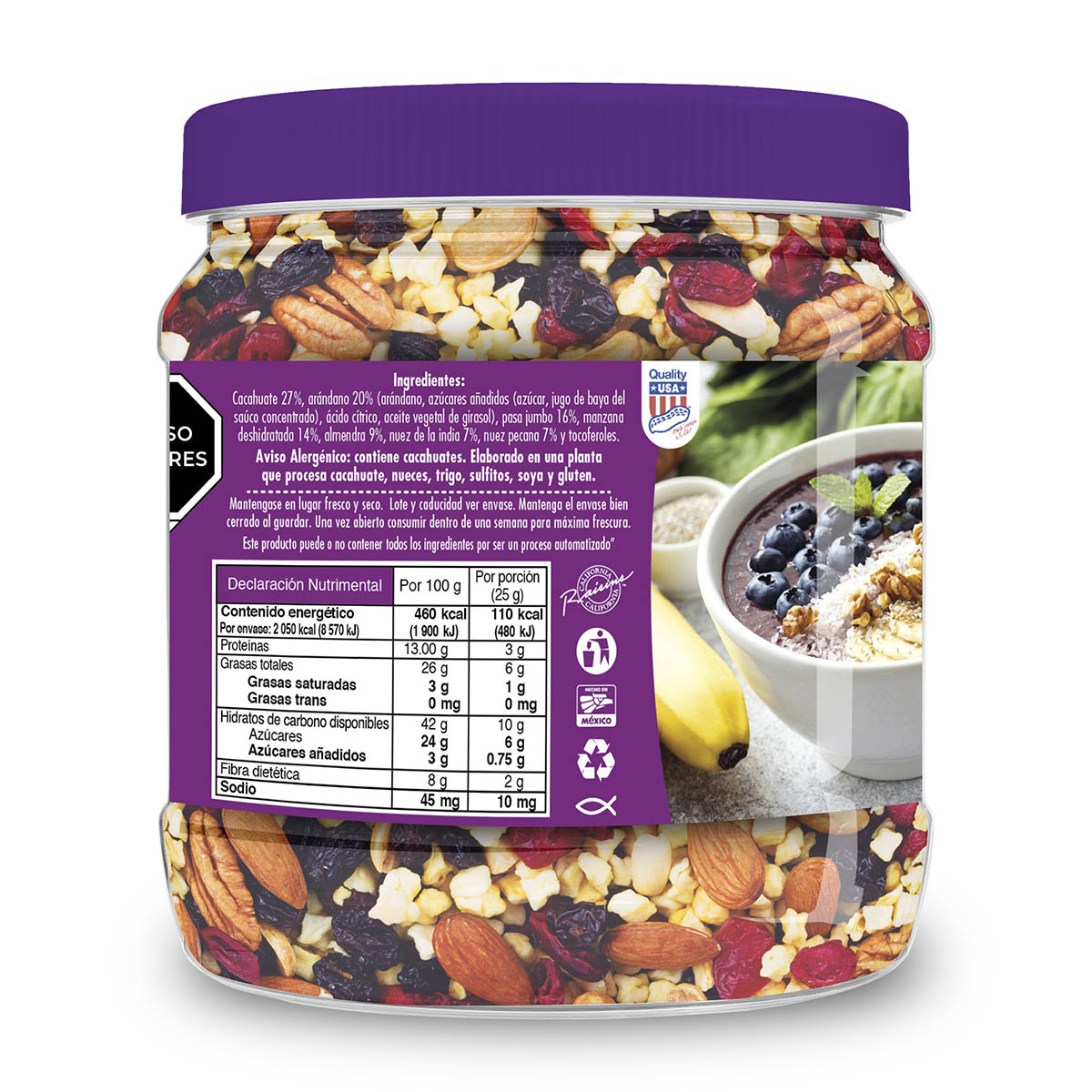 Bote Enermix Greanut Mix 450g image number null