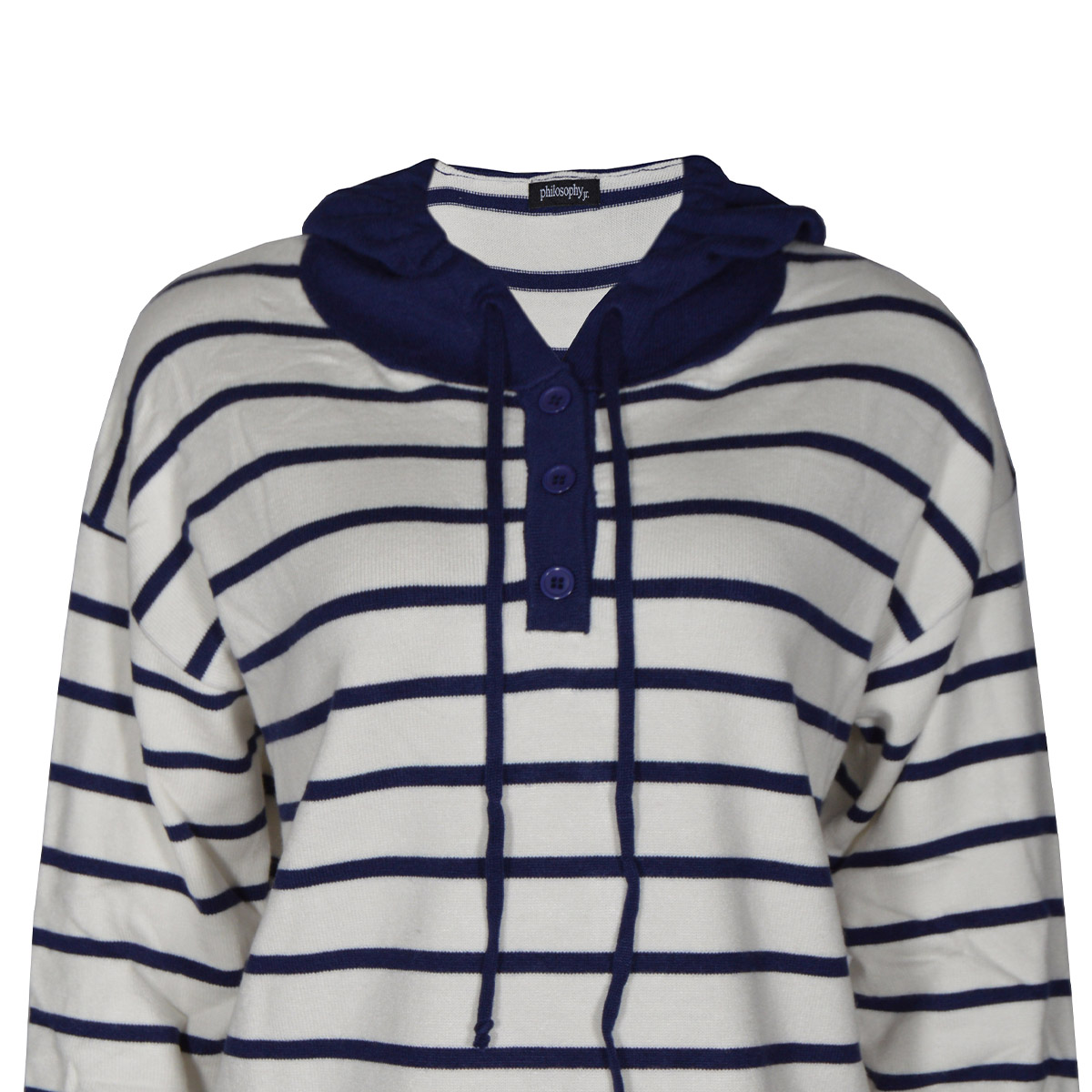 Suéter Estampado con Capucha Philosophy Talla Grande para Mujer image number null