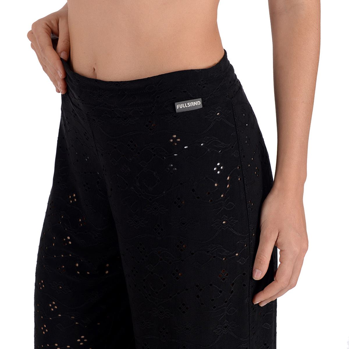 Pantalón/Pareo Mujer Rayón Negro Unitalla image number null