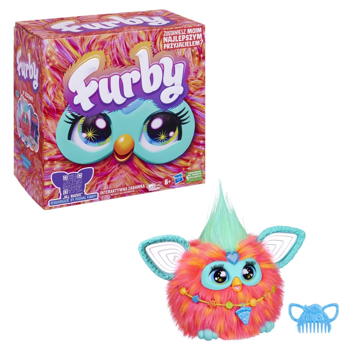 Peluche Interactivo HASBRO Furby Coral image number null