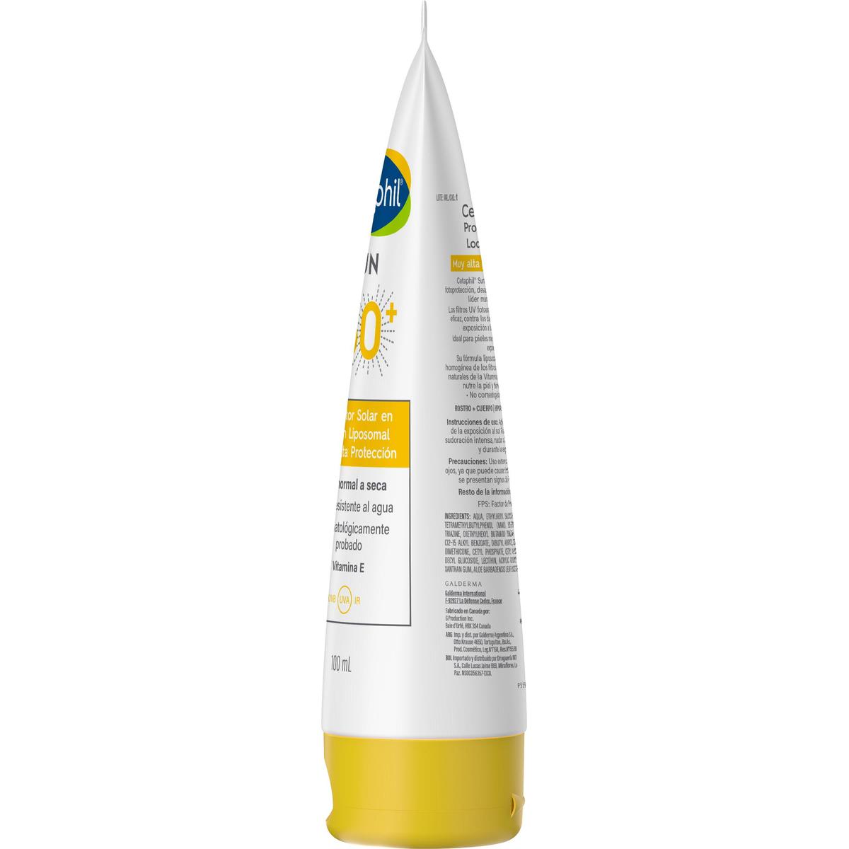 Cetaphil Sun FPS 50+ Protector Solar en Loci&oacute;n Liposomal 100ml image number null