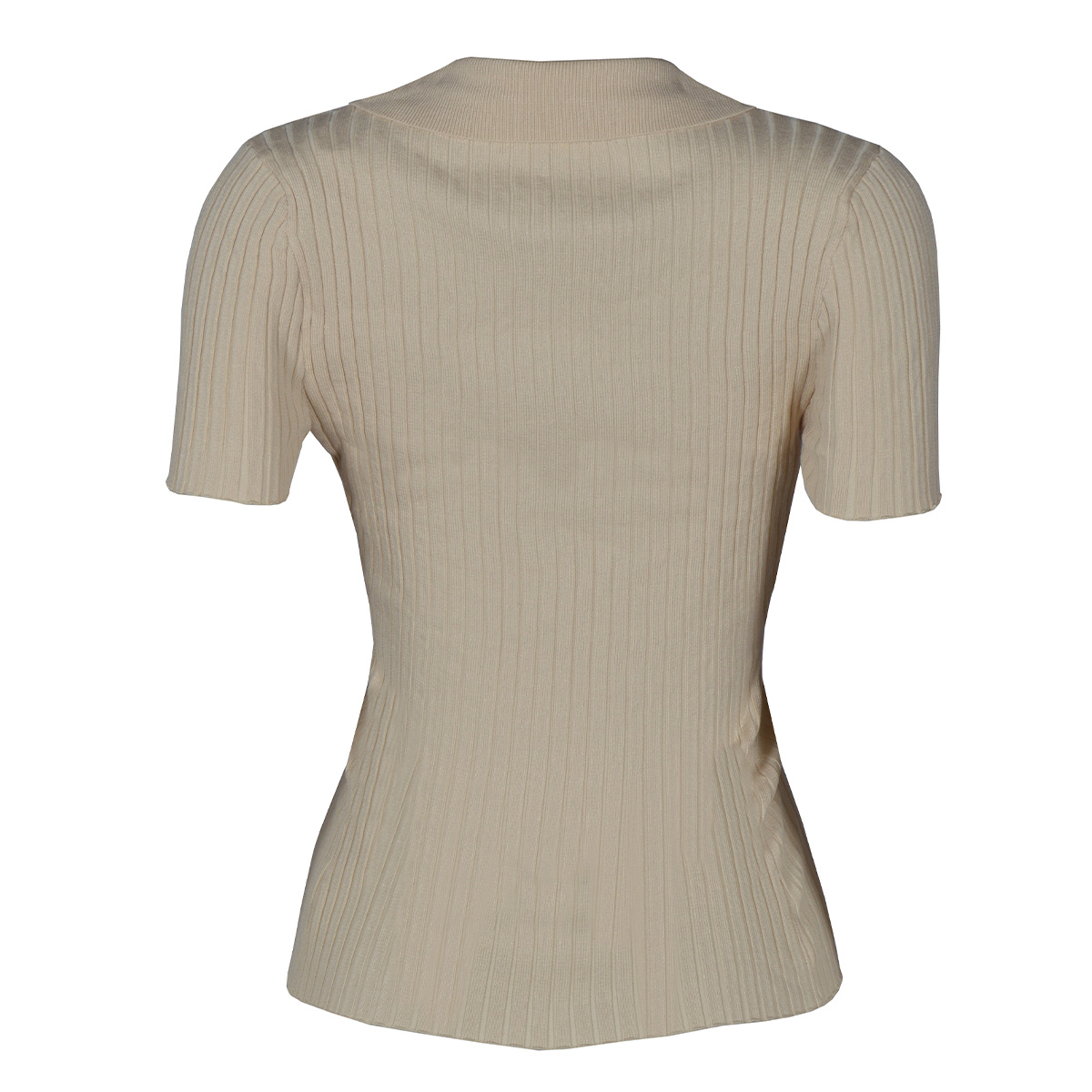 Playera Lisa con Botones Philosophy Talla Chica Color Beige para Mujer image number null