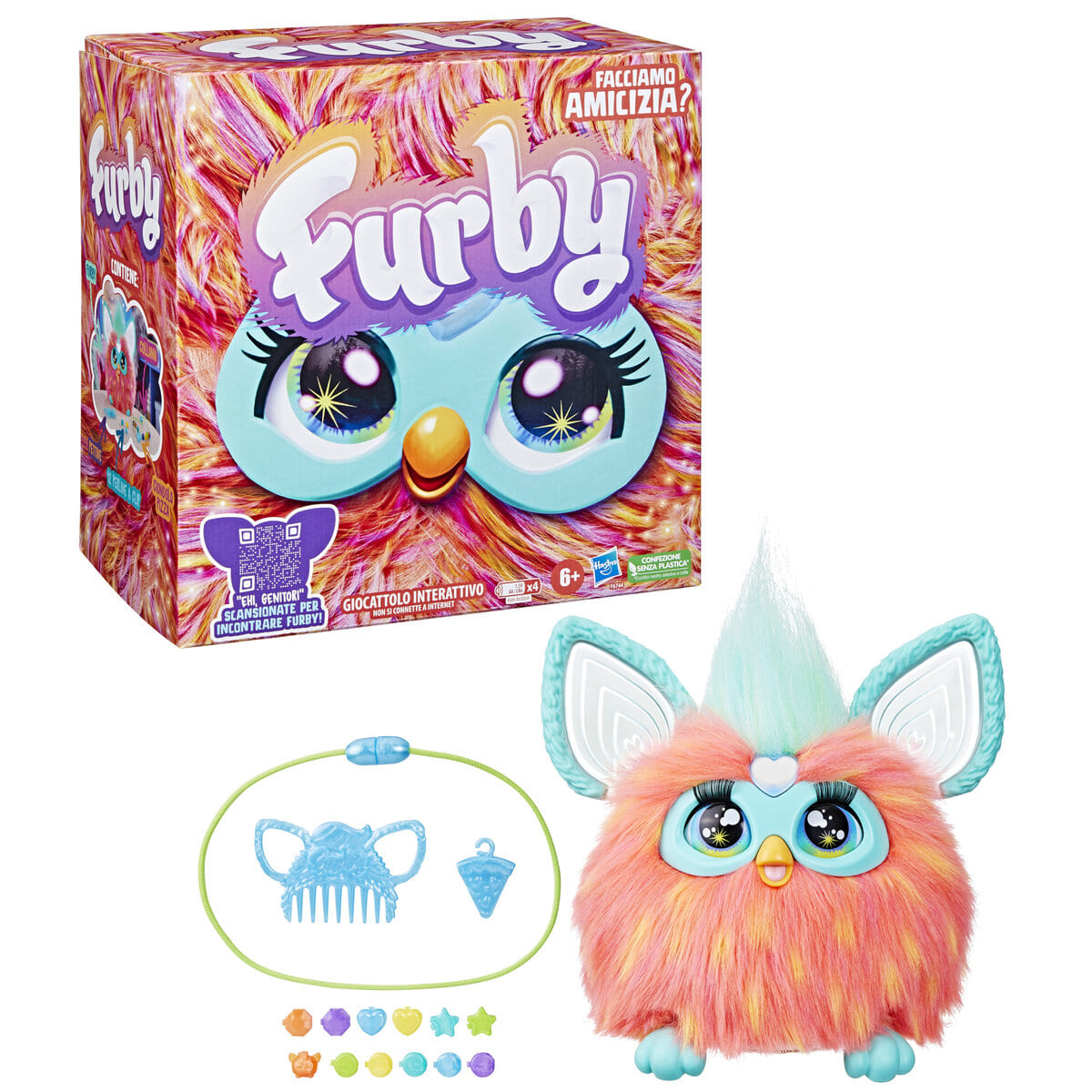 Peluche Interactivo HASBRO Furby Coral image number null