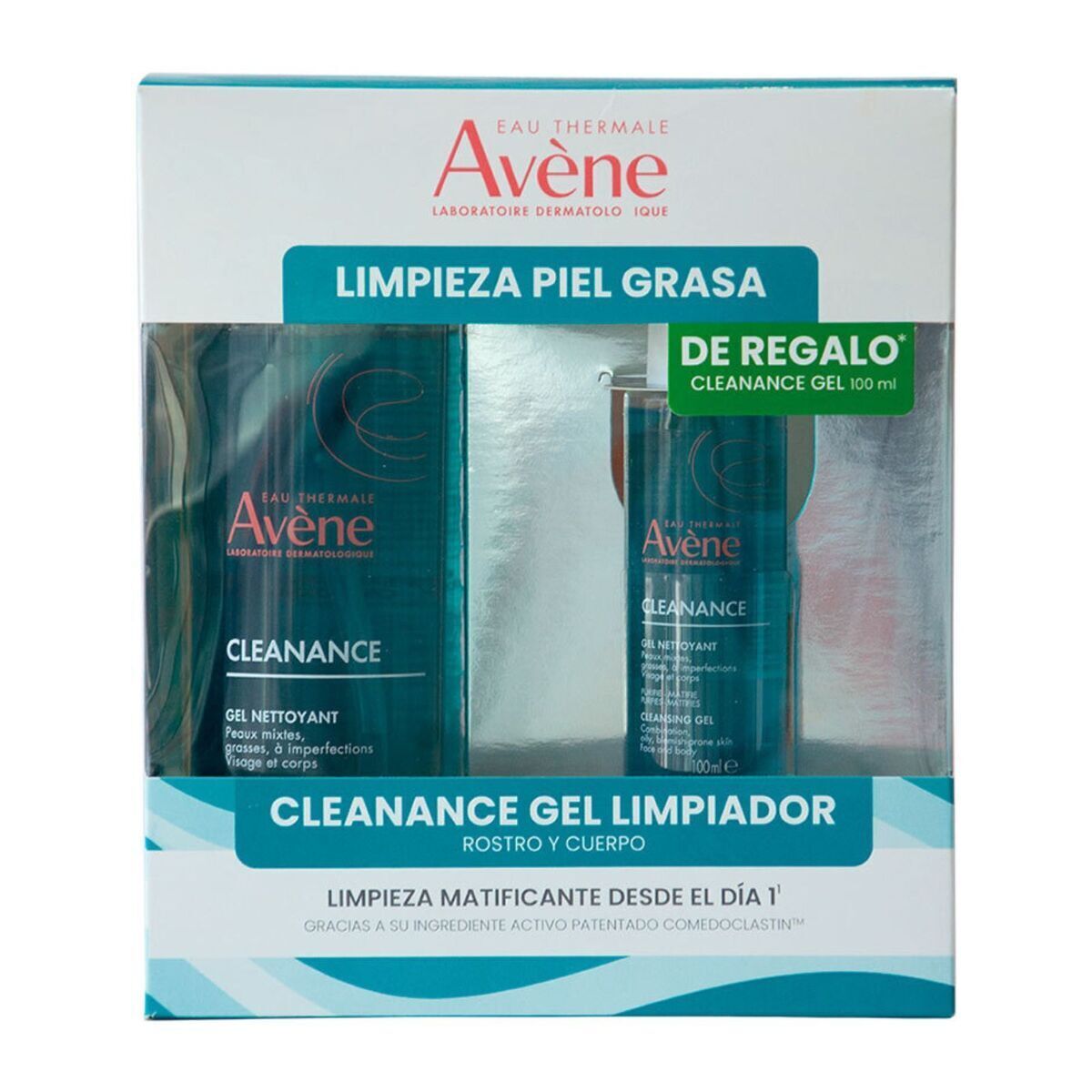 Avene Kit Cleanance Gel 400ml + 100ml Para Piel grasa image number null