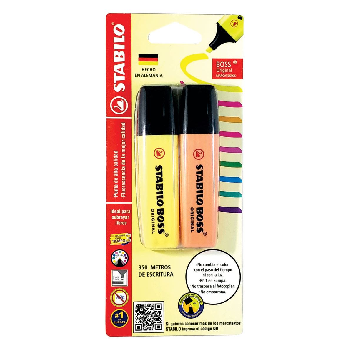 Stabilo marcatexto Boss 2 piezas image number null