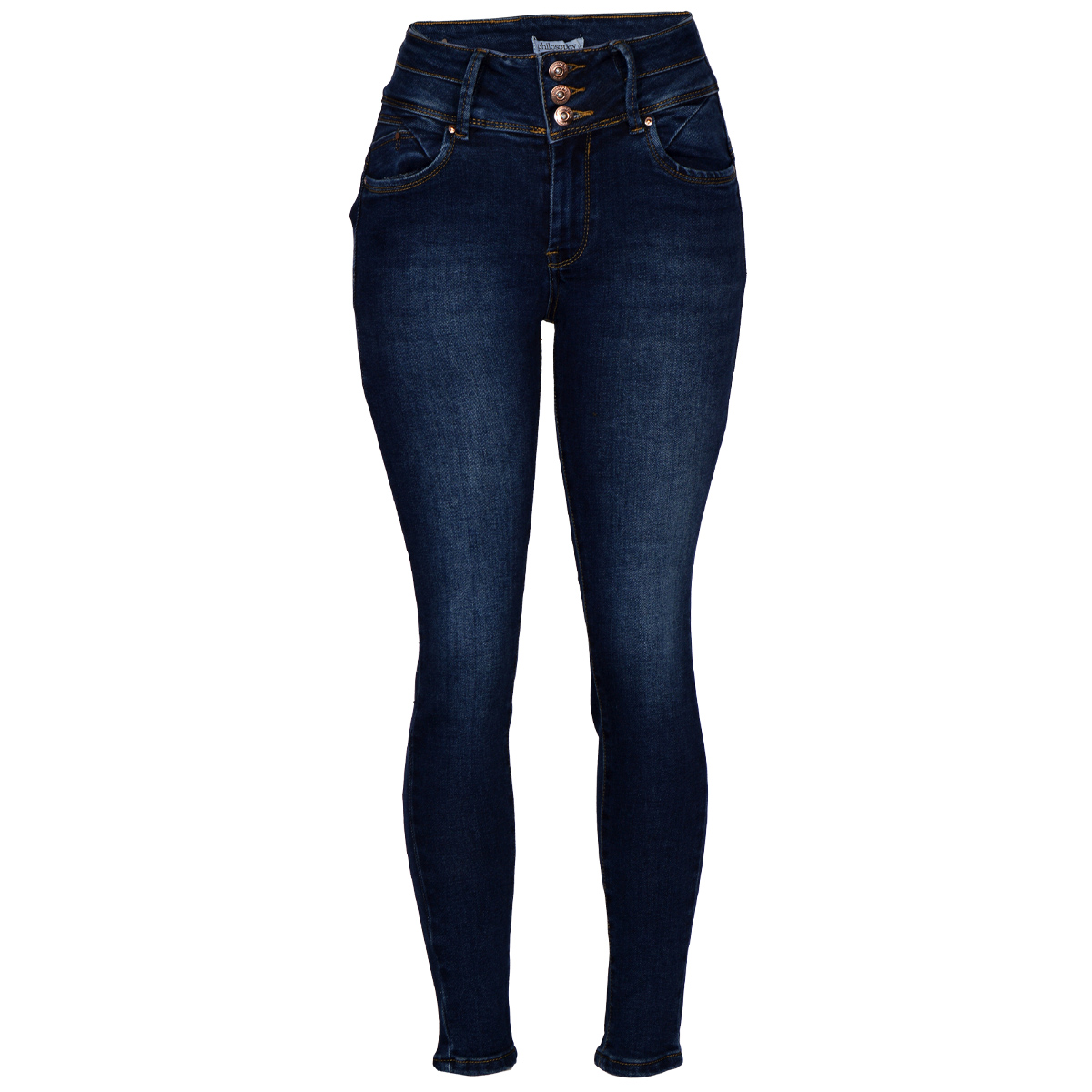 Jeans Skinny con Pretina Ancha Philosophy Color Azul Talla 5 para Mujer image number null