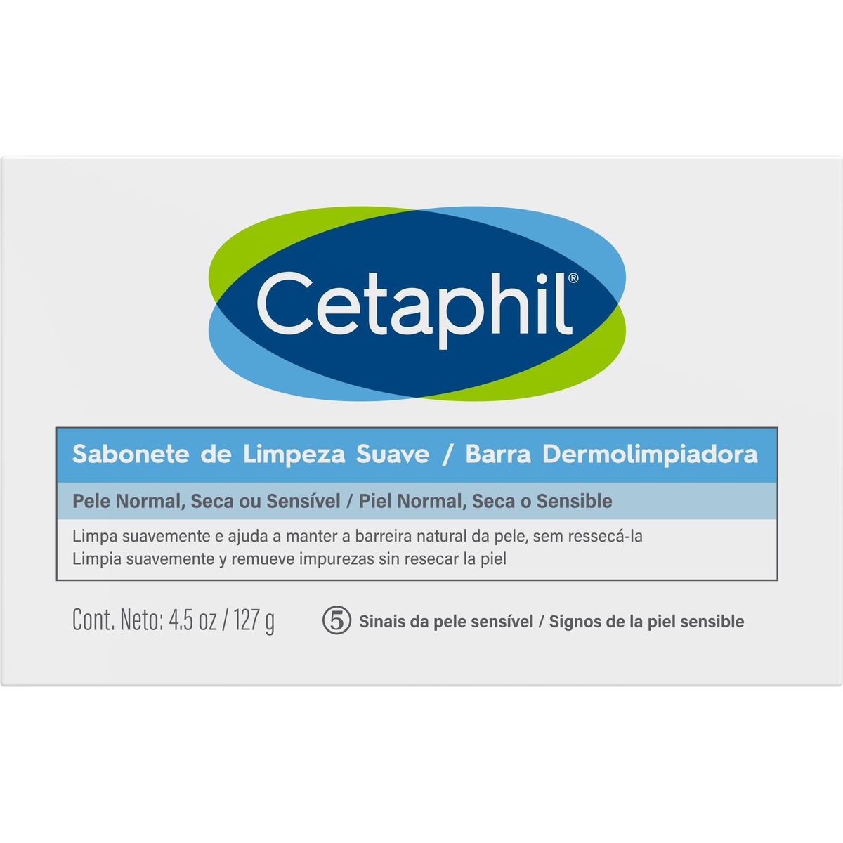 Cetaphil Barra Dermolimpiadora de Limpieza Suave 127g image number null