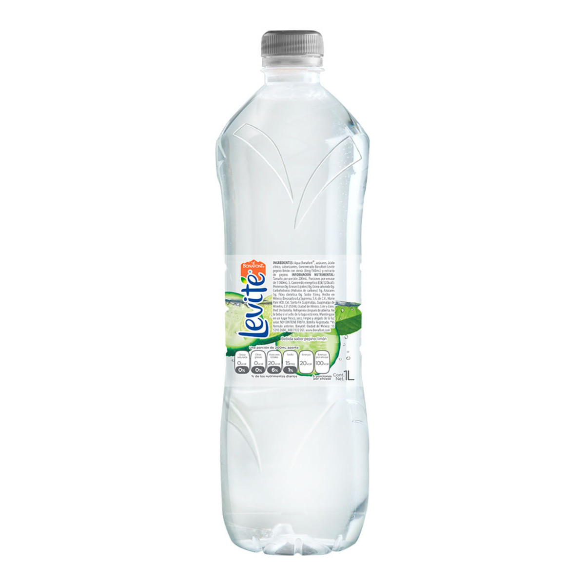 AGUA PEPINO/LIMON LEVITE 1LT image number null