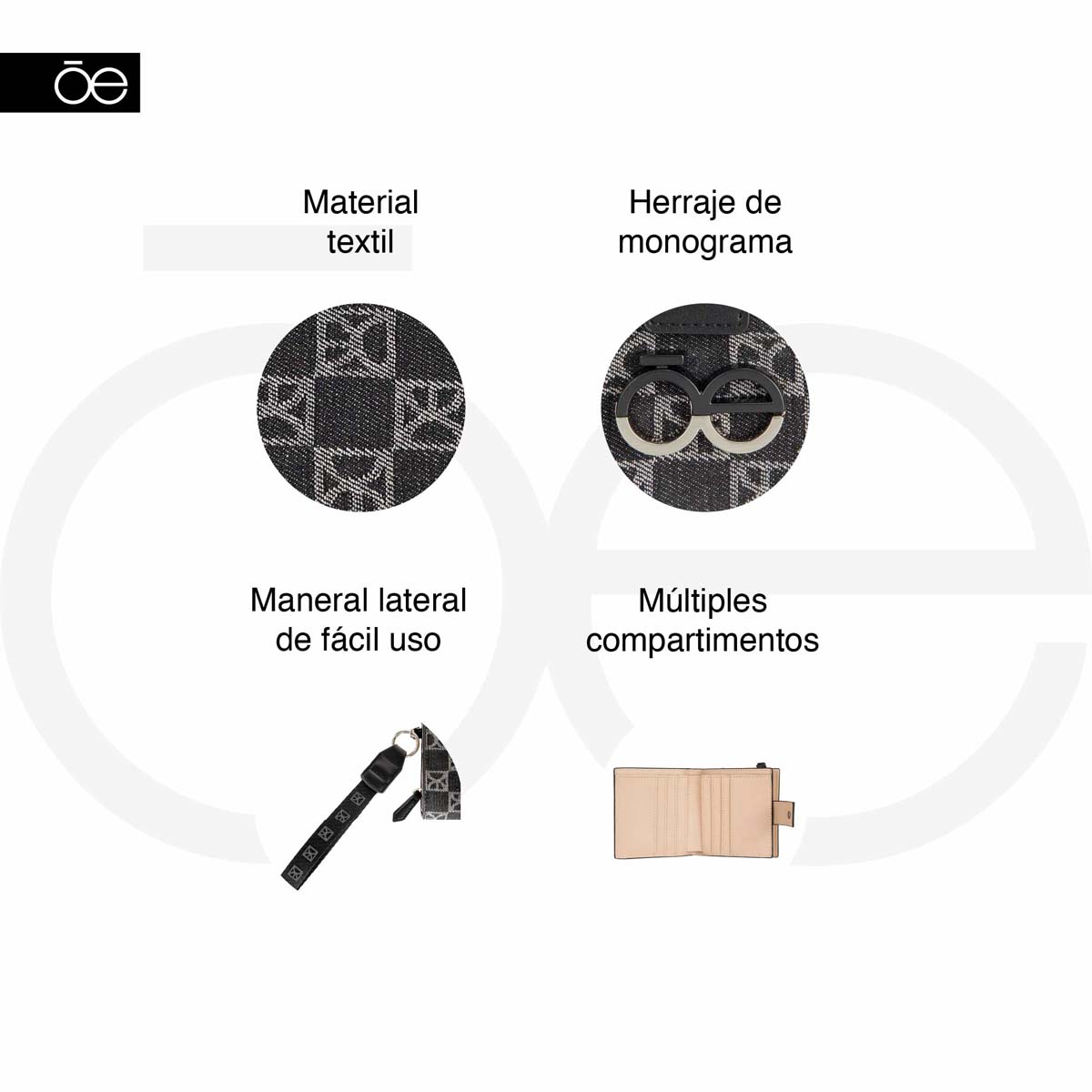 Billetera Hibrida Cloe Negro image number null