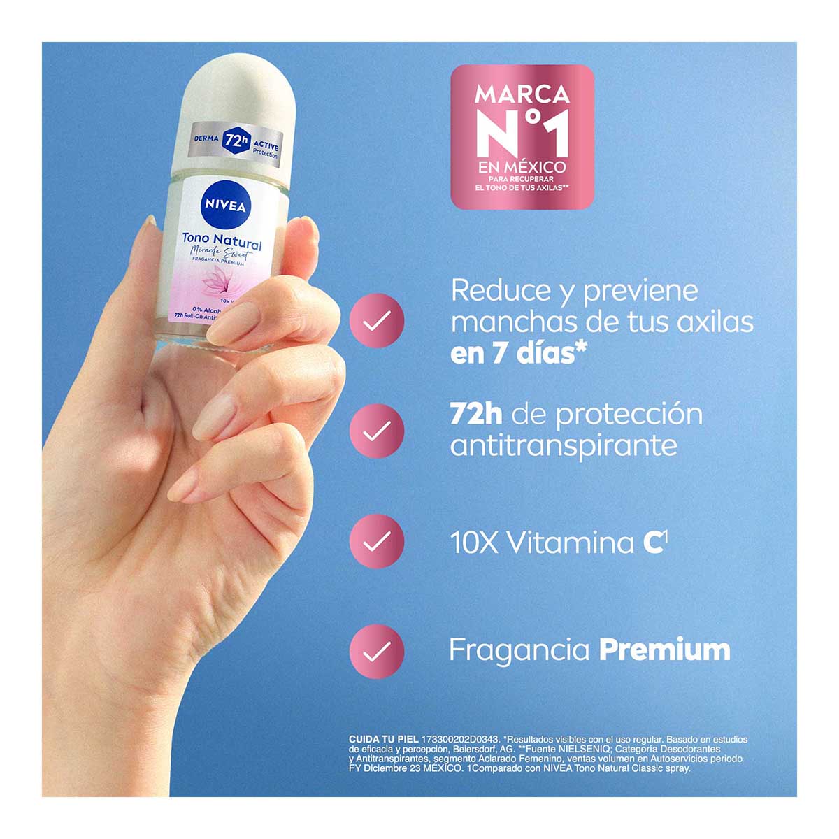 Desodorante en Roll On 50 ml Miracle Sweet Nivea image number null