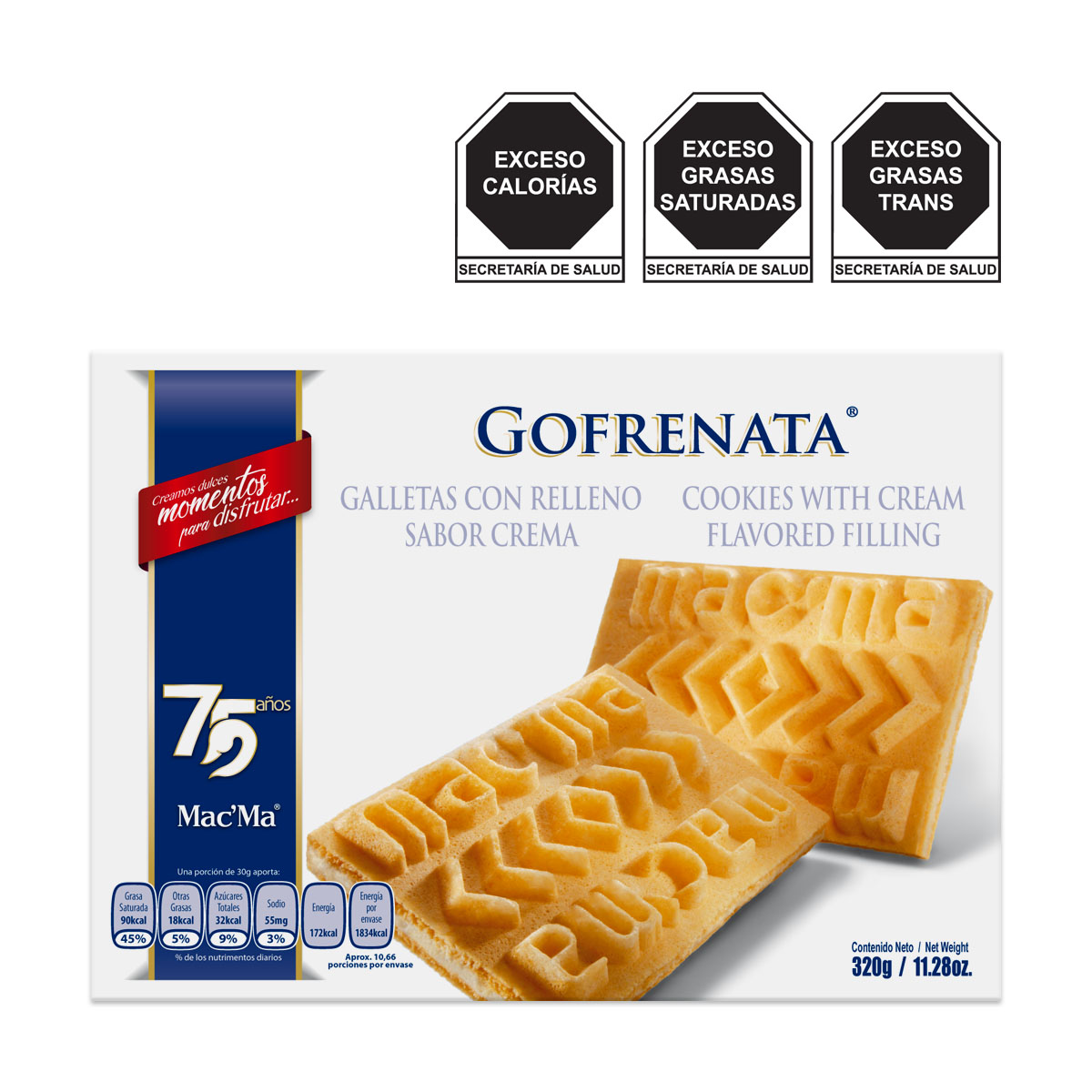 Caja de Galleta Mac´Ma Gofrenata 320 g image number null
