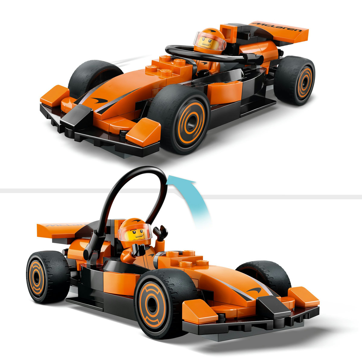 LEGO® Piloto de F1 con Auto de Carrera McLaren image number null