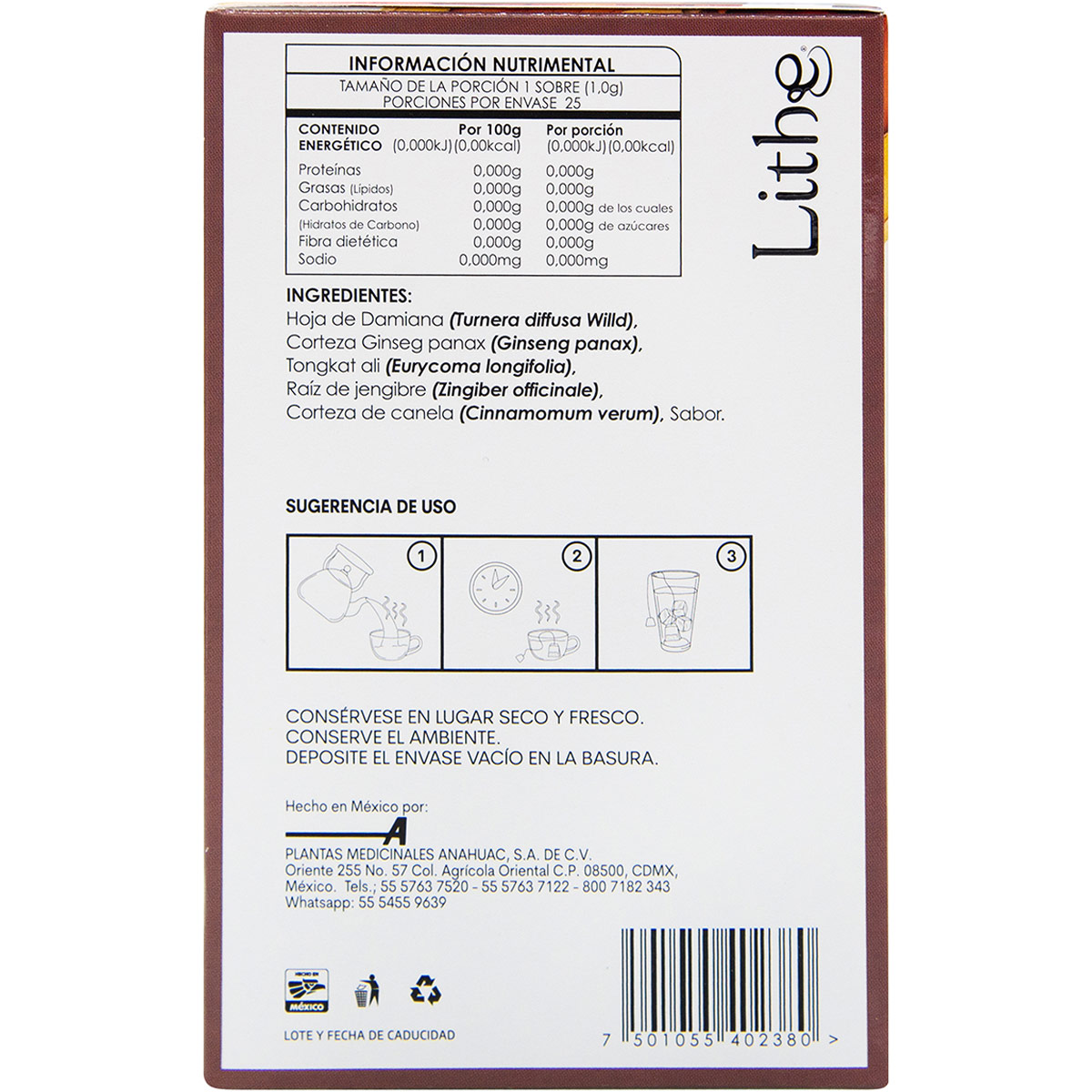 Té Damiana Fuego Interior Lithe image number null