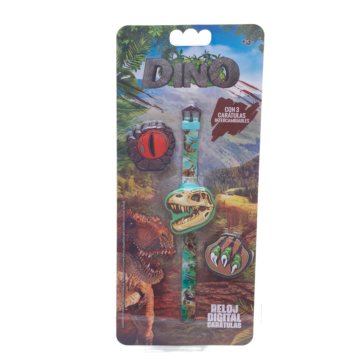 Reloj Digital con Caratulas Intercambiables Dinosaurios Switch image number null