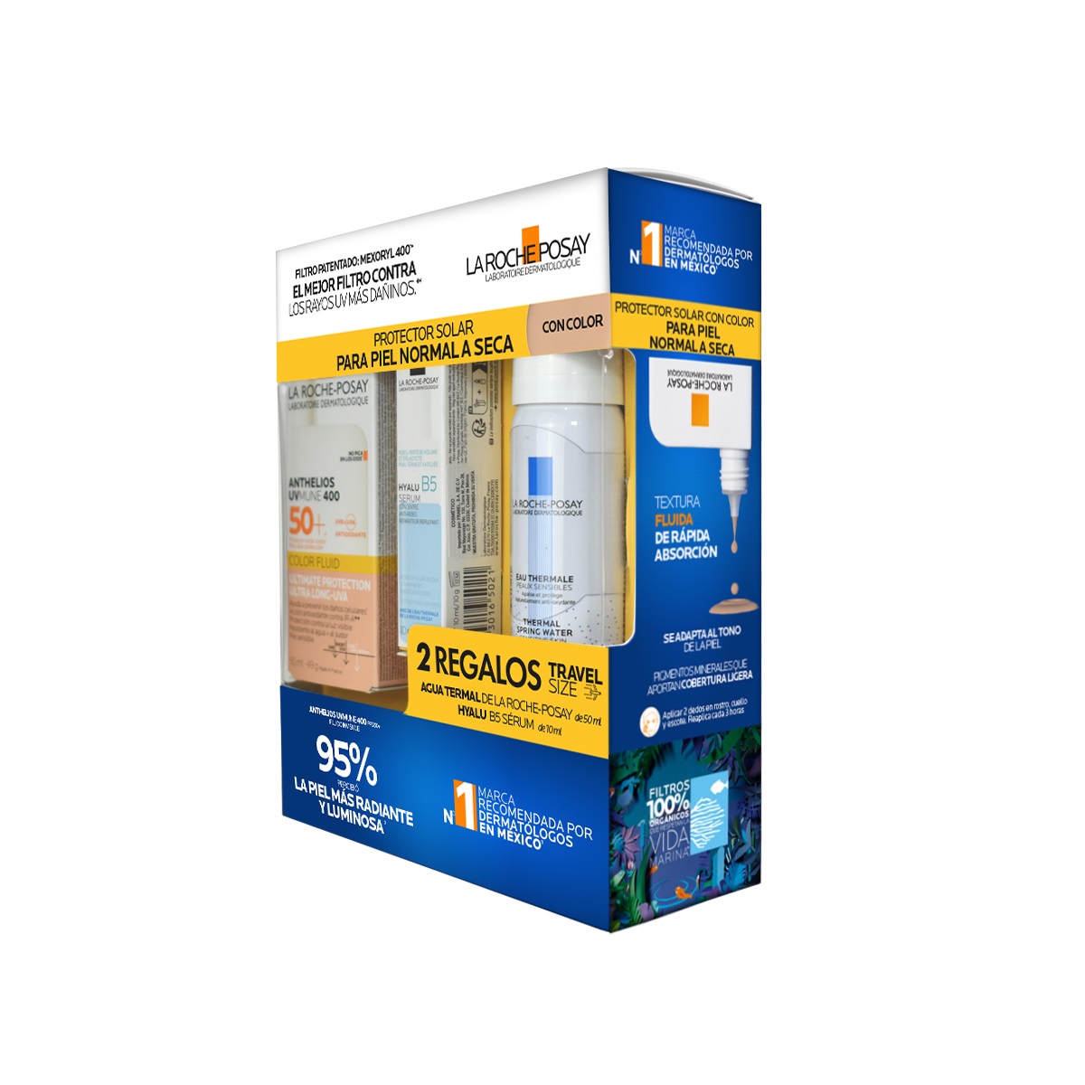La Roche Posay Rutina De Protecci&oacute;n Solar Para Piel Normal A Seca Con Color image number null