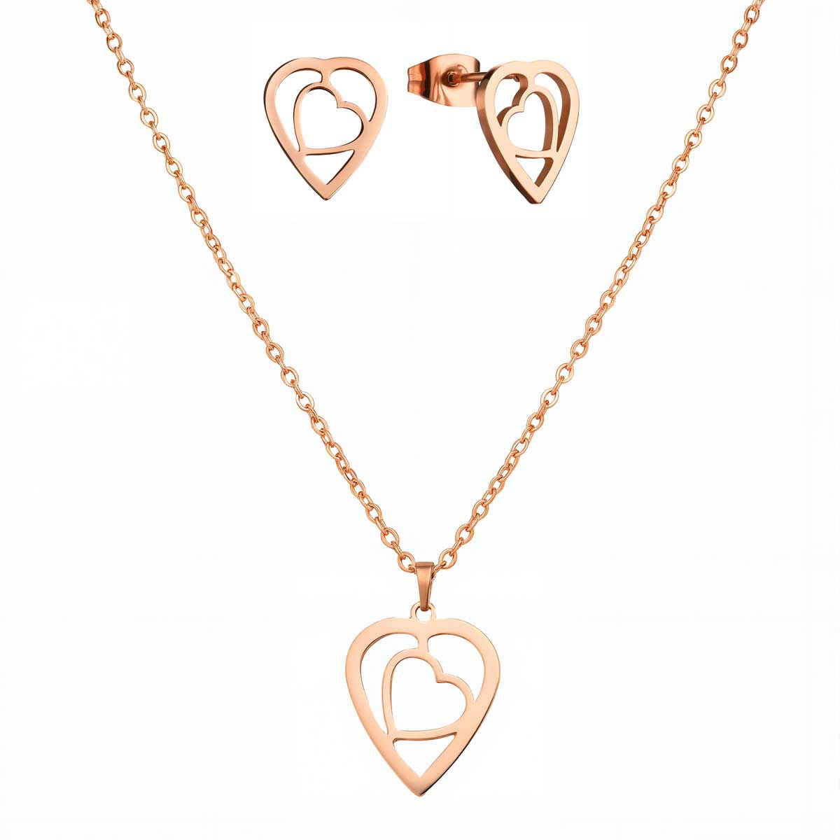 Set de Acero Inoxidable Color Rosado Enso image number null