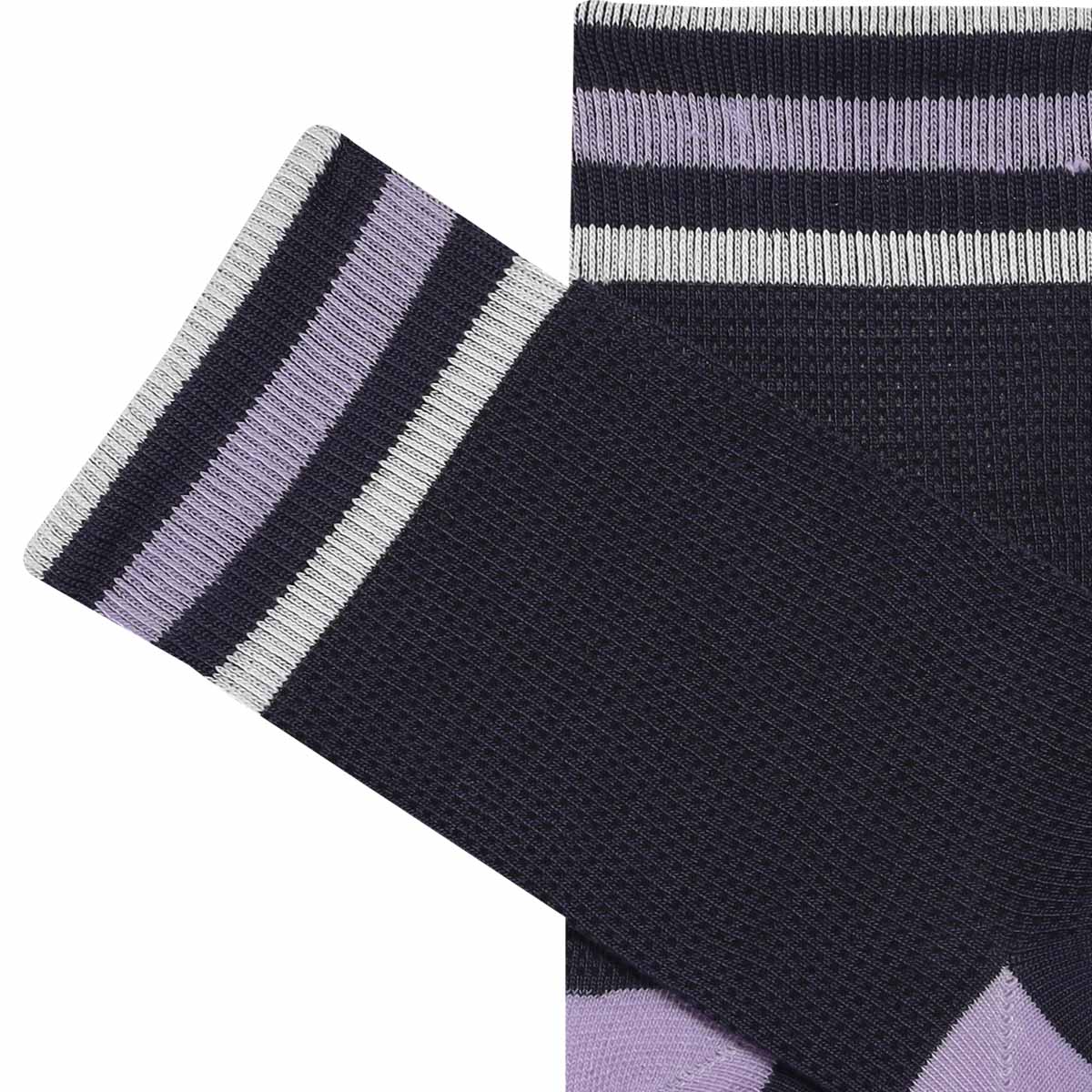 Calceta Forsom resorte rayas 3 pares para mujer image number null