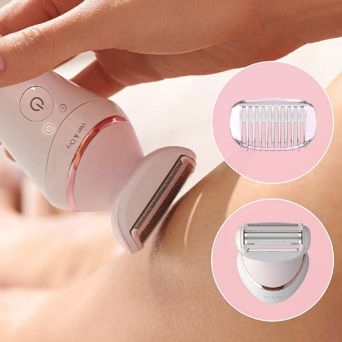 Depiladora H&uacute;medo y Seco 9 Acc Philips BRE740/10 image number null