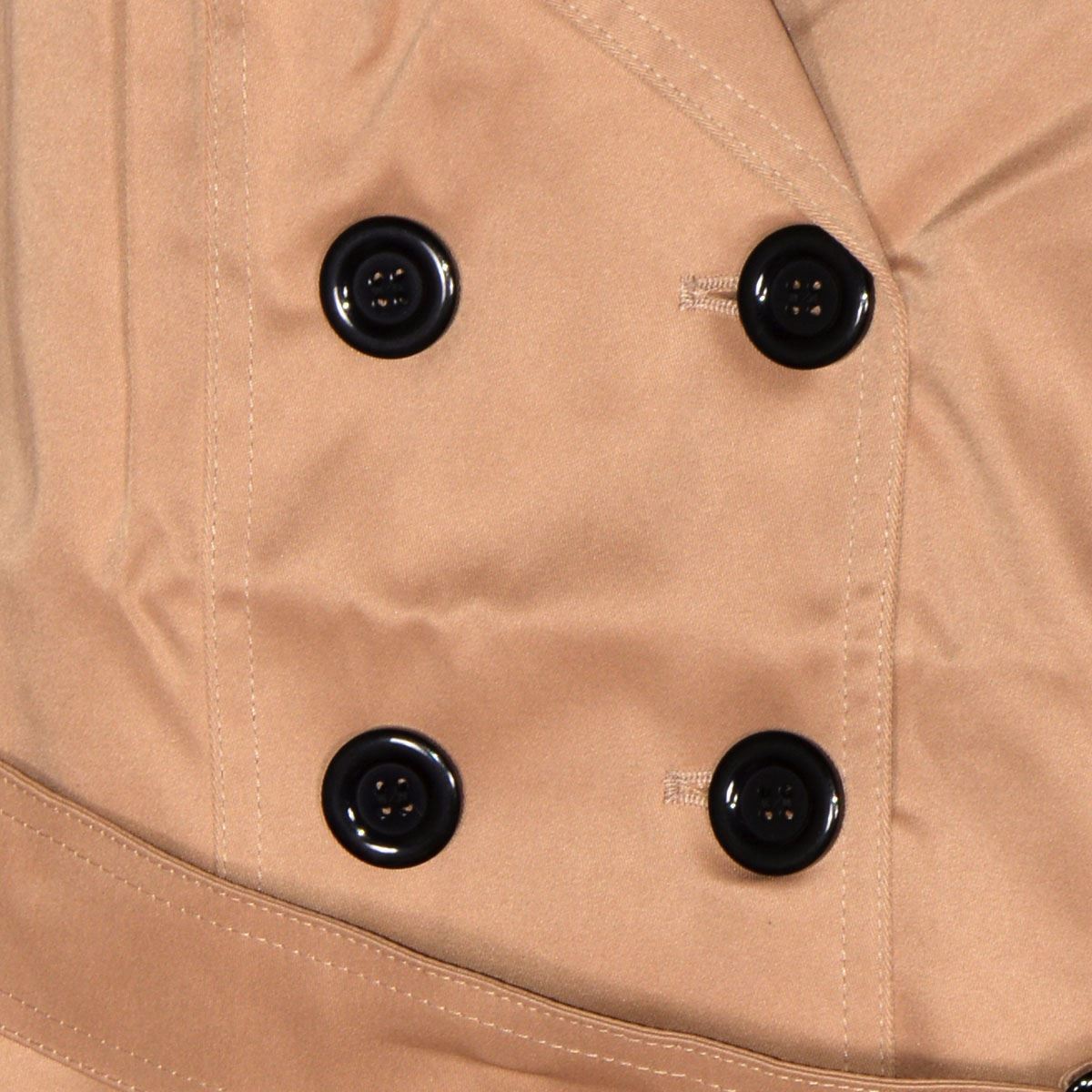 Gabardina Philosophy con cinturón para mujer talla chica image number null