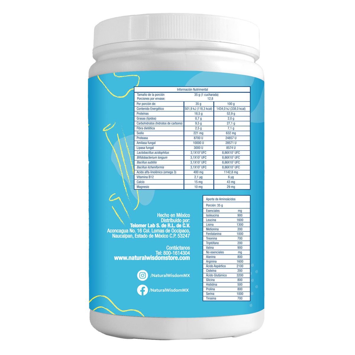 Proteína Vegetal Vainilla 450g image number null