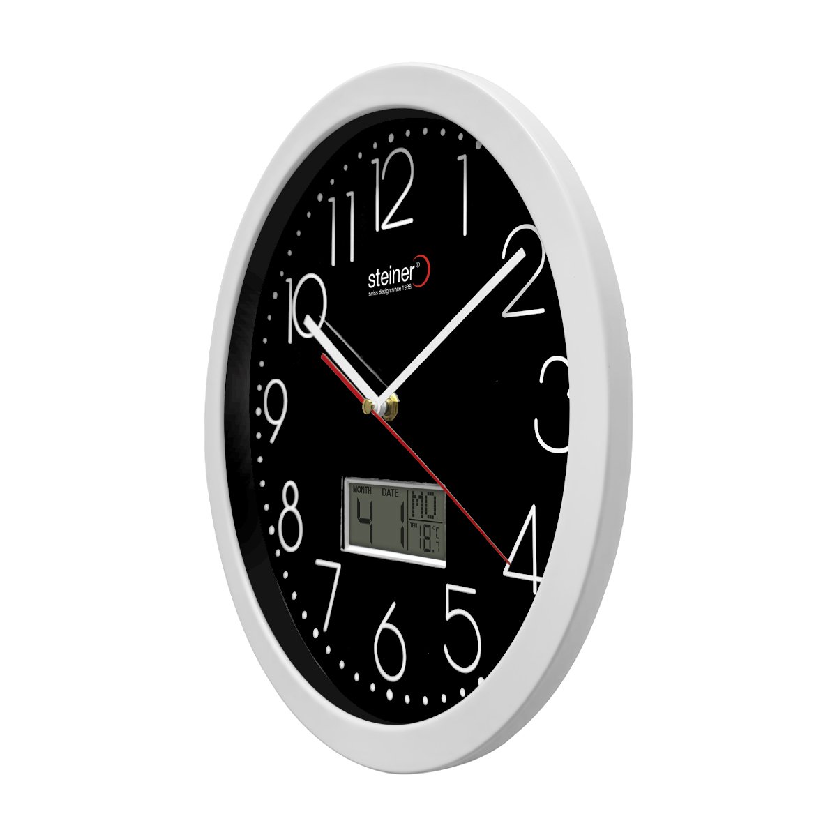 Reloj de Pared Steiner Color Negro STWA25-7163BK image number null