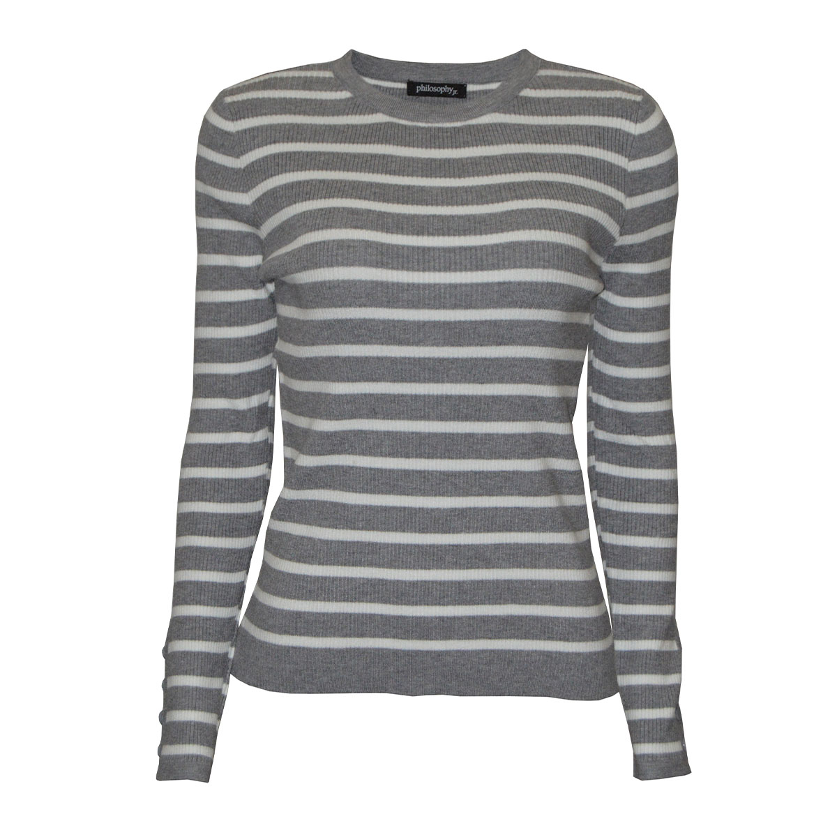 Suéter Estampado a Rayas Philosophy Talla Grande para Mujer image number null