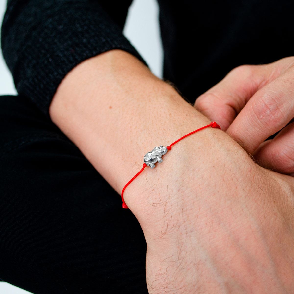 Pulsera Amalfi Elefante Red Plata .925 Castellamare image number null