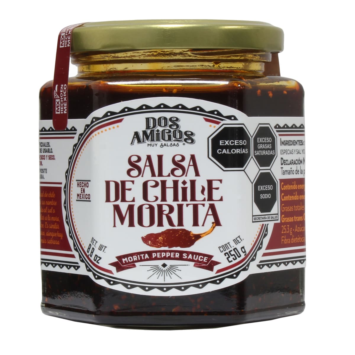 Salsa de Chile Morita Dos Amigos 250g image number null