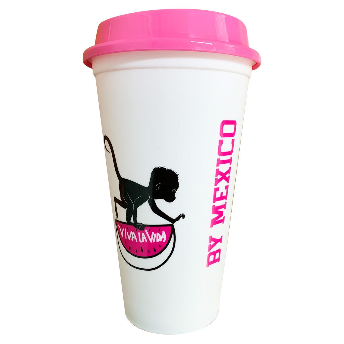 Vaso Cafetero By Mexico Floreada Blanco image number null