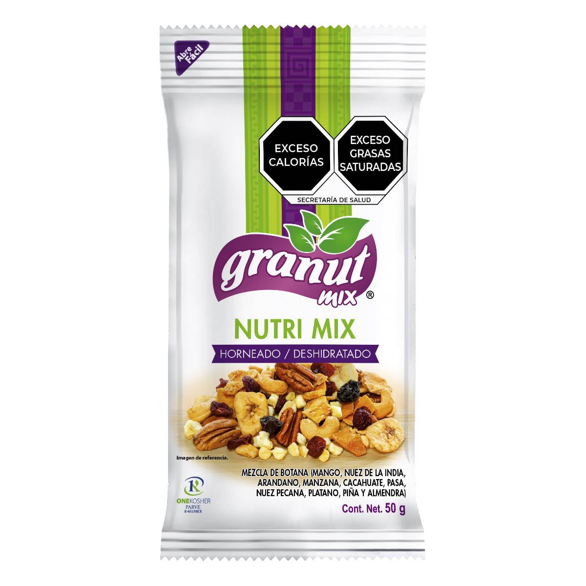 Mezcla de Frutas y Semillas Horneado/Deshidratado Granut Mix Nutri Mix 50 g image number null