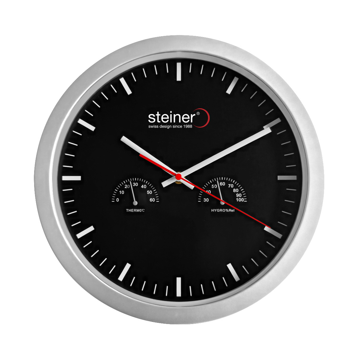Reloj de Pared Steiner Color Negro STWA25-268BK image number null