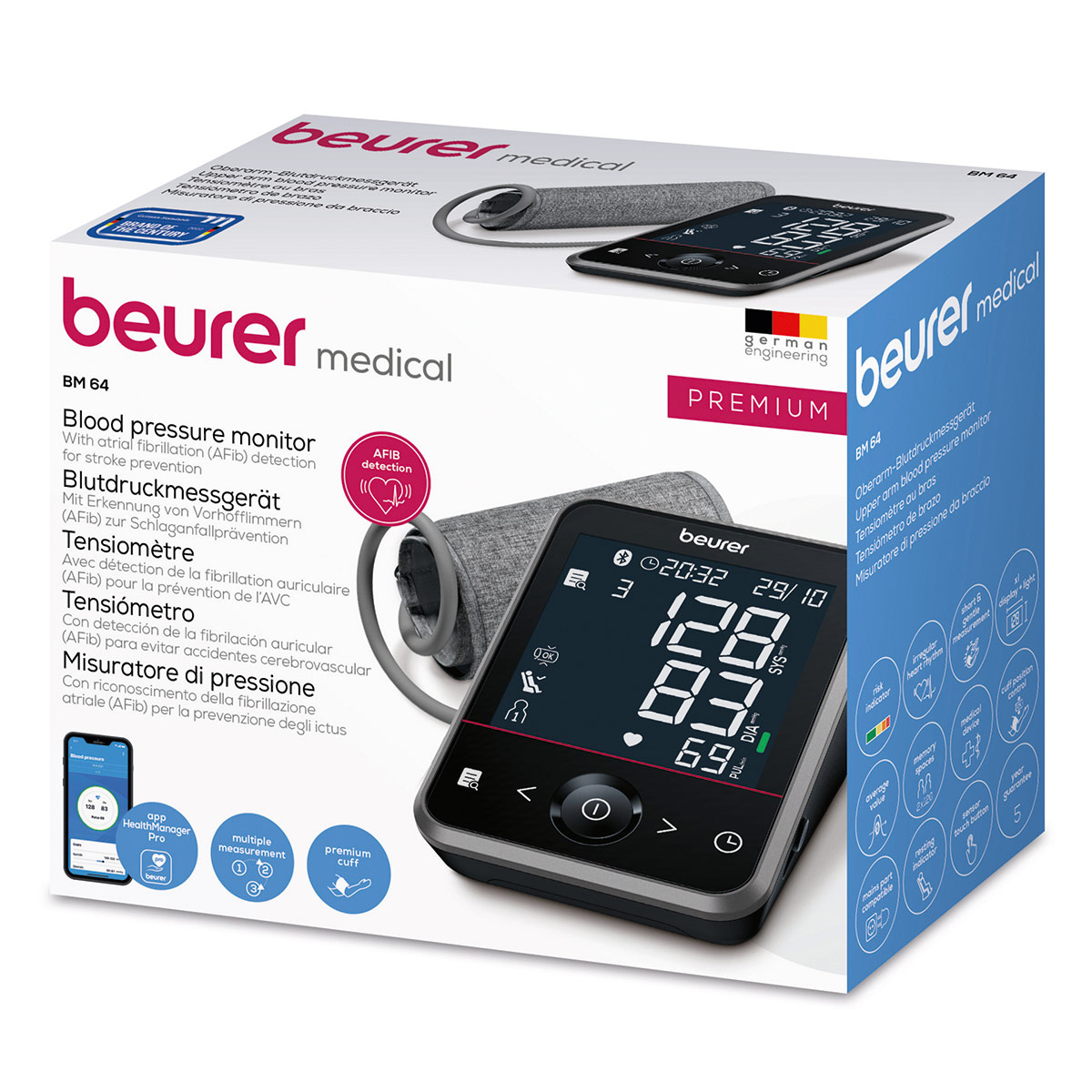 Baumanómetro de Brazo BM64 Beurer image number null