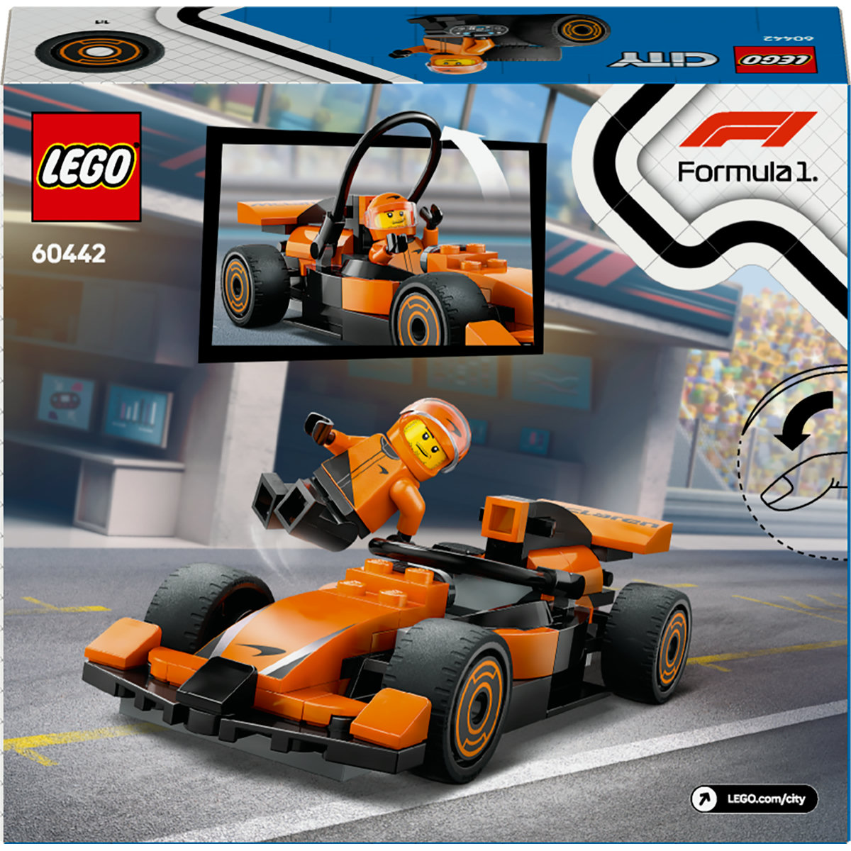 LEGO® Piloto de F1 con Auto de Carrera McLaren image number null