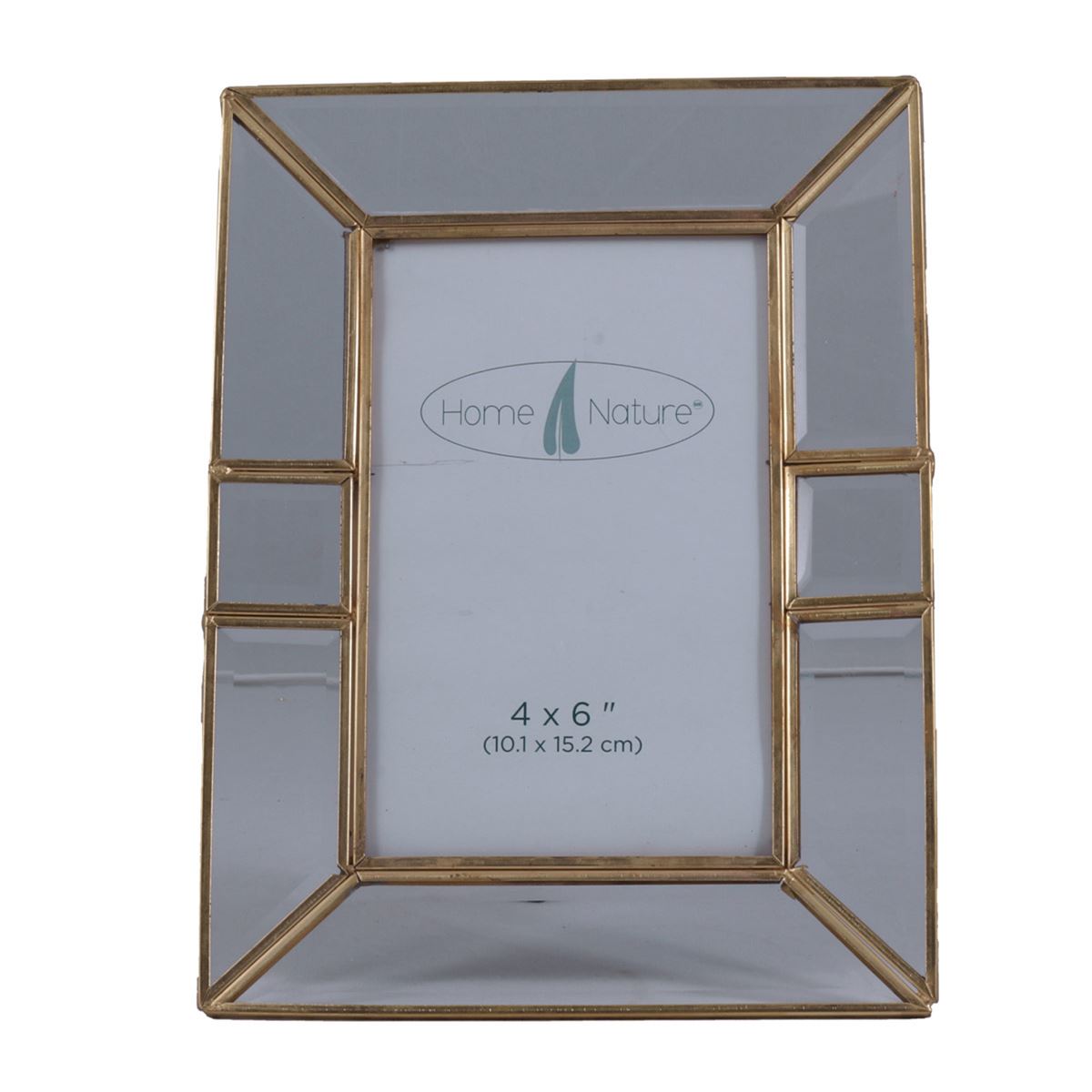 Home Nature portarretrato gold con bordes de metal 4*6" image number null