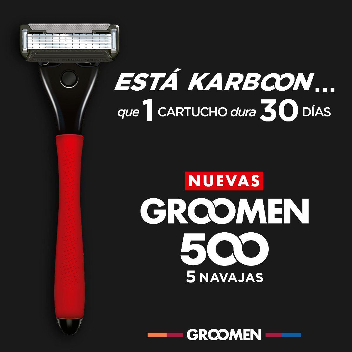 M&aacute;quina de afeitar Groomen 500 1mes e24 image number null