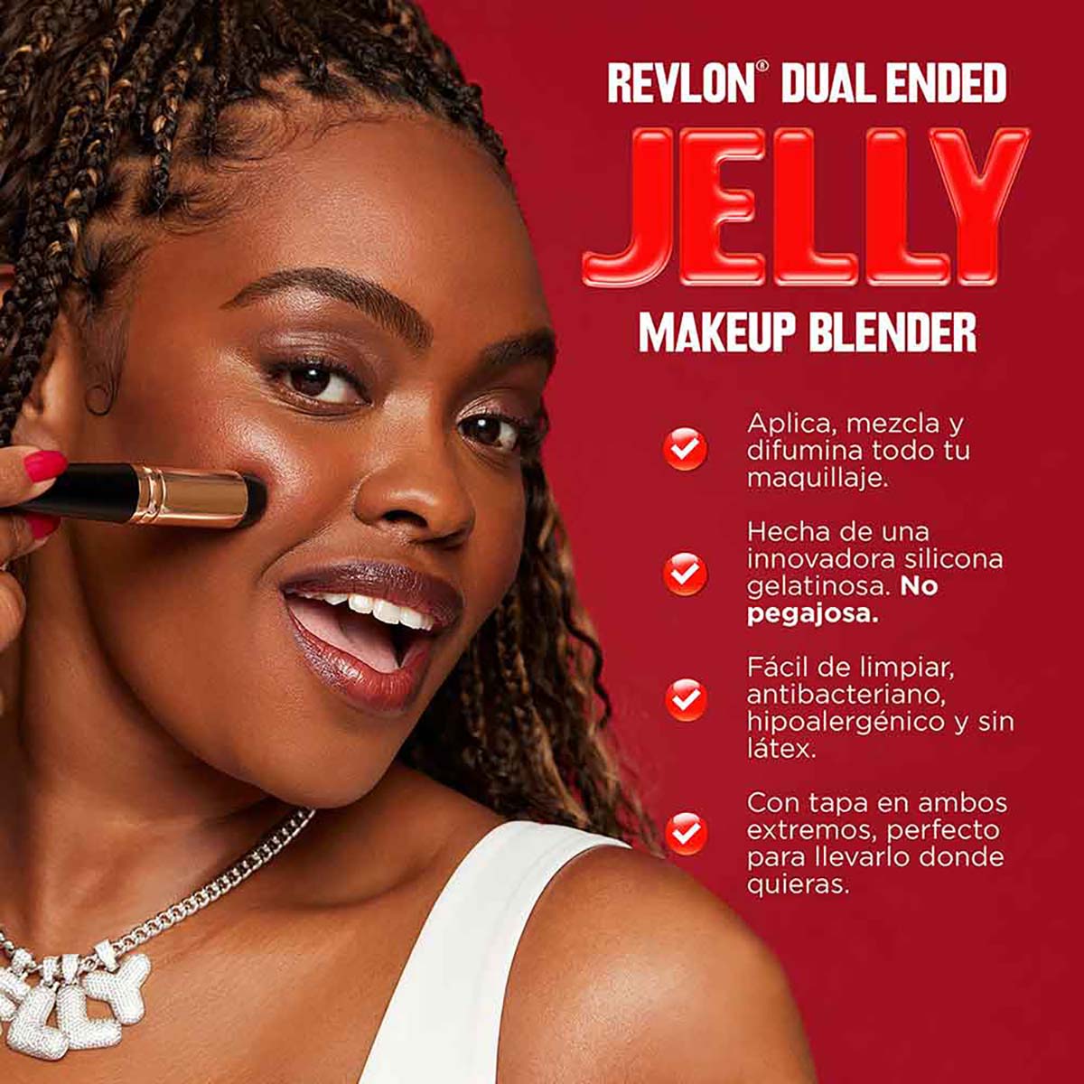 Aplicador Dual Ended Jelly Makeup Blender Revlon image number null