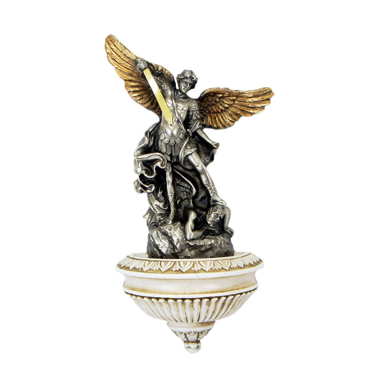 Pileta de pared para agua bendita con imagen de la Virgen de Guadalupe Sanborns image number null